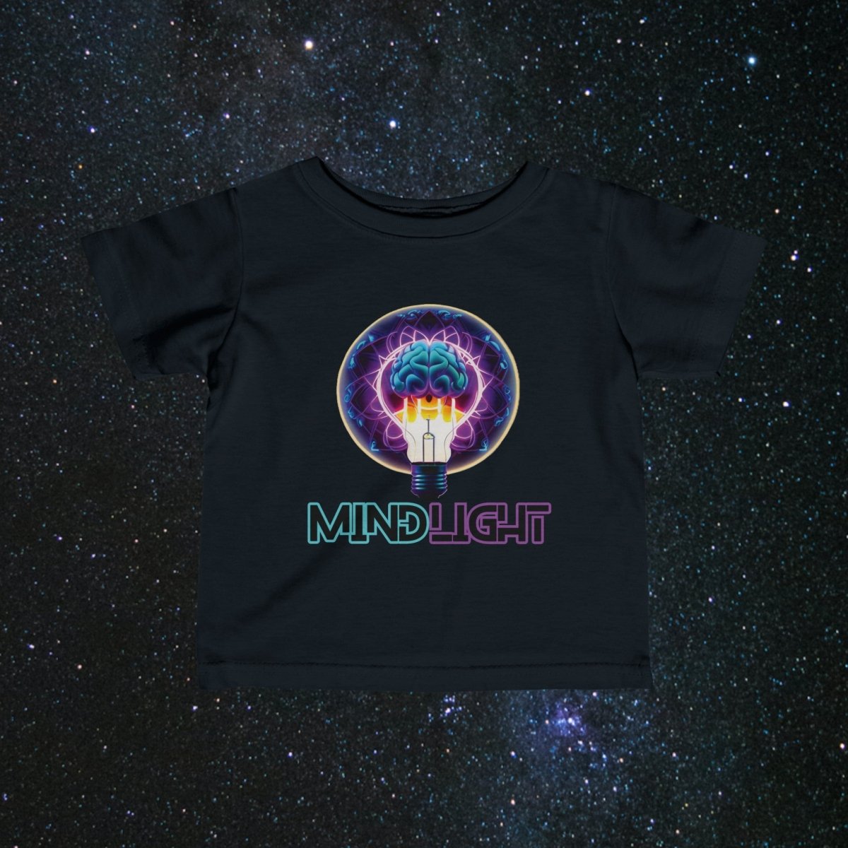 MindLight Infant Fine Jersey Tee - MindLight Apparel - MindLight Infant Fine Jersey Tee - Black - 6M -