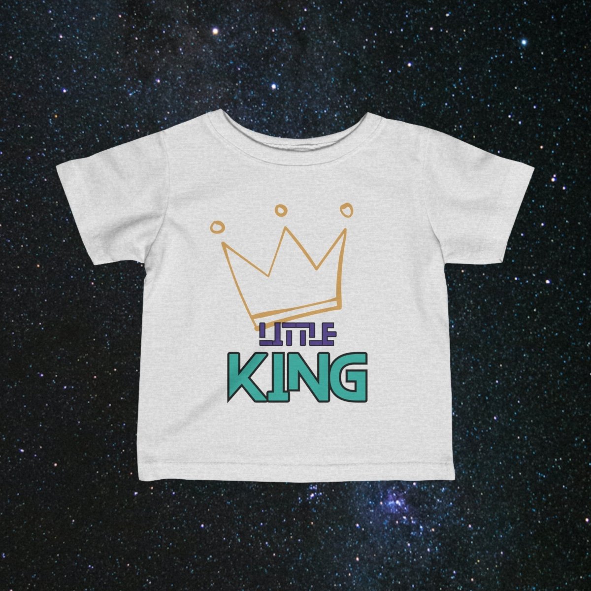MindLight Little King Infant Fine Jersey Tee - MindLight Apparel - MindLight Little King Infant Fine Jersey Tee - Heather - 6M -
