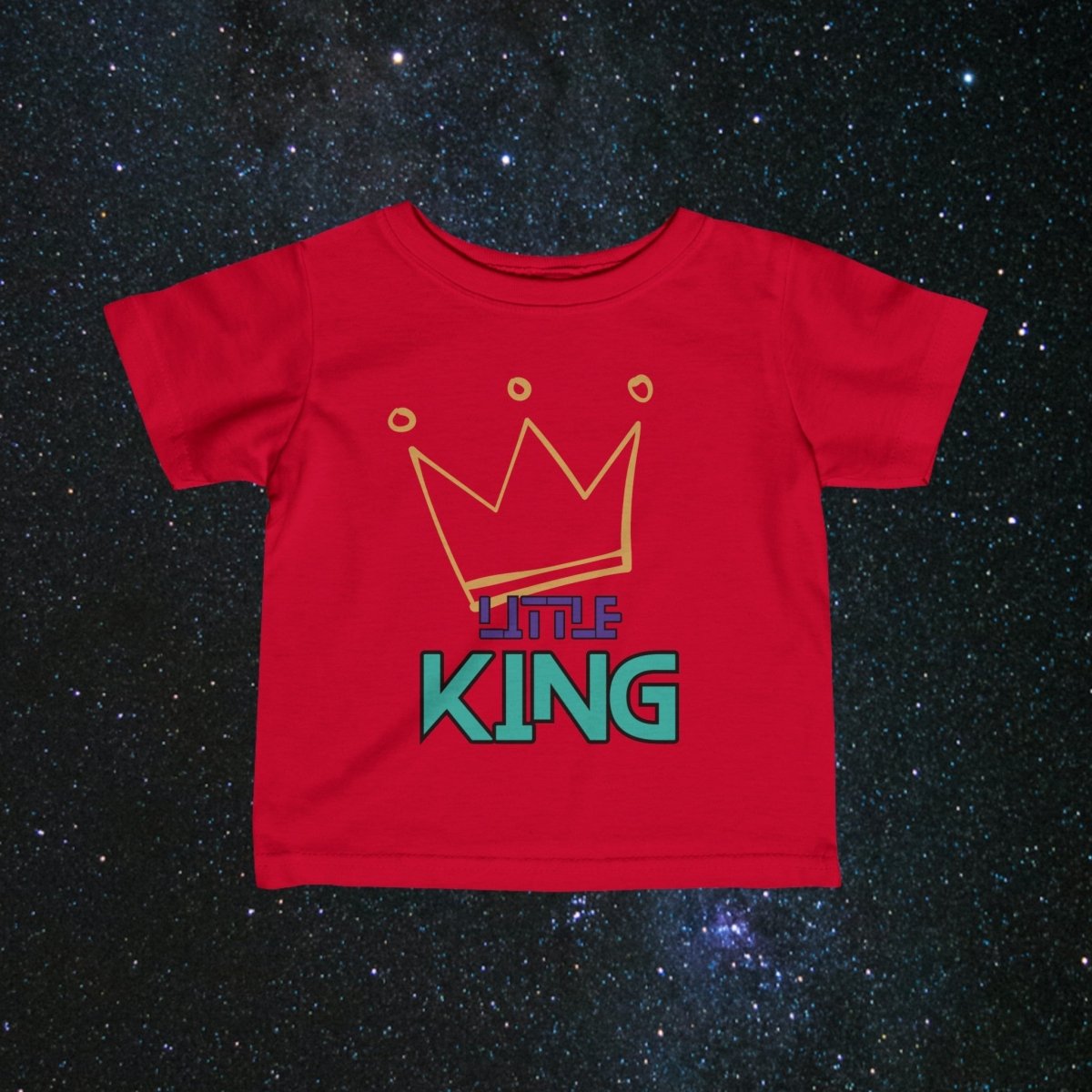 MindLight Little King Infant Fine Jersey Tee - MindLight Apparel - MindLight Little King Infant Fine Jersey Tee - Red - 6M -