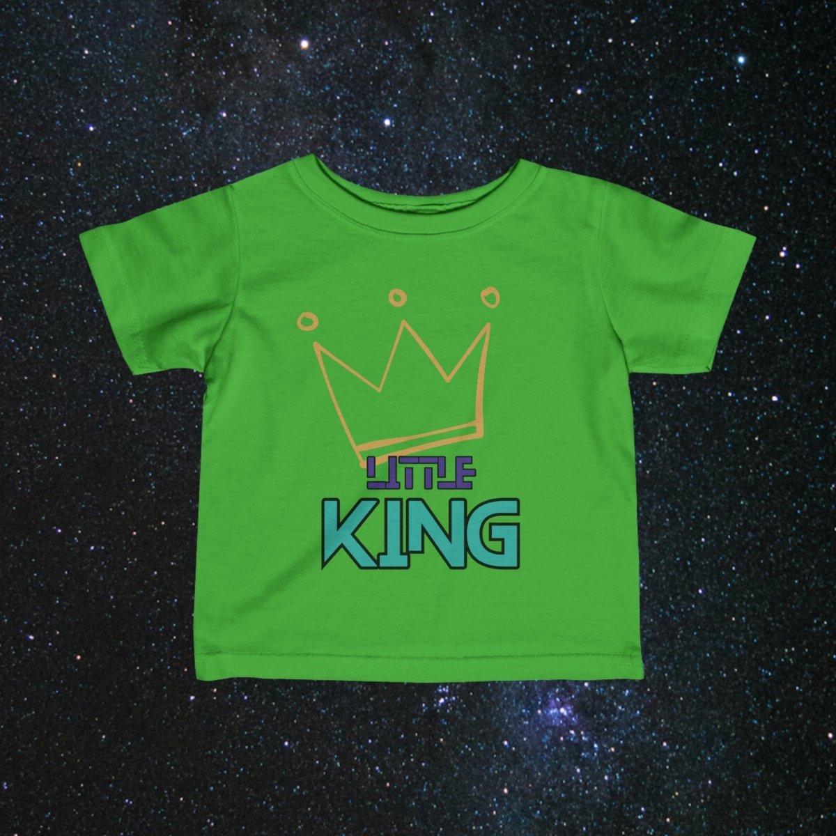 MindLight Little King Infant Fine Jersey Tee - MindLight Apparel - MindLight Little King Infant Fine Jersey Tee - Apple - 6M -