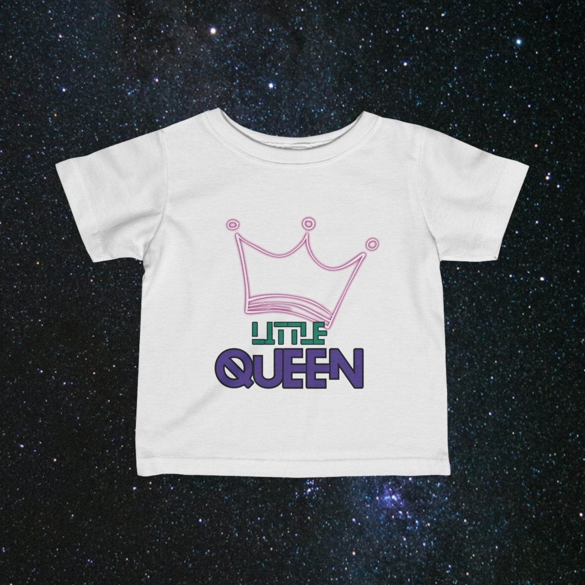MindLight Little Queen Infant Tee - MindLight Apparel - MindLight Little Queen Infant Tee - White - 6M -