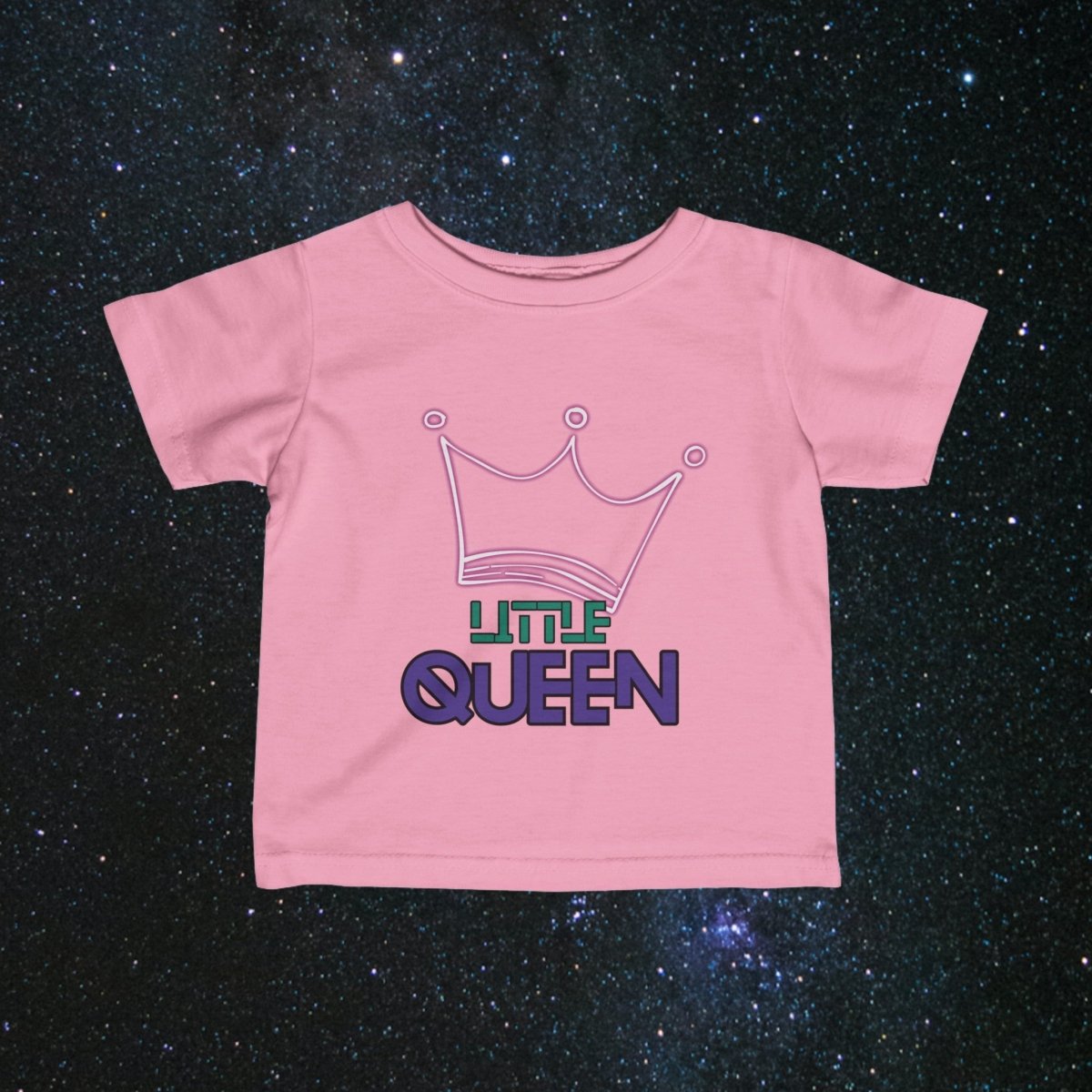 MindLight Little Queen Infant Tee - MindLight Apparel - MindLight Little Queen Infant Tee - Pink - 6M -