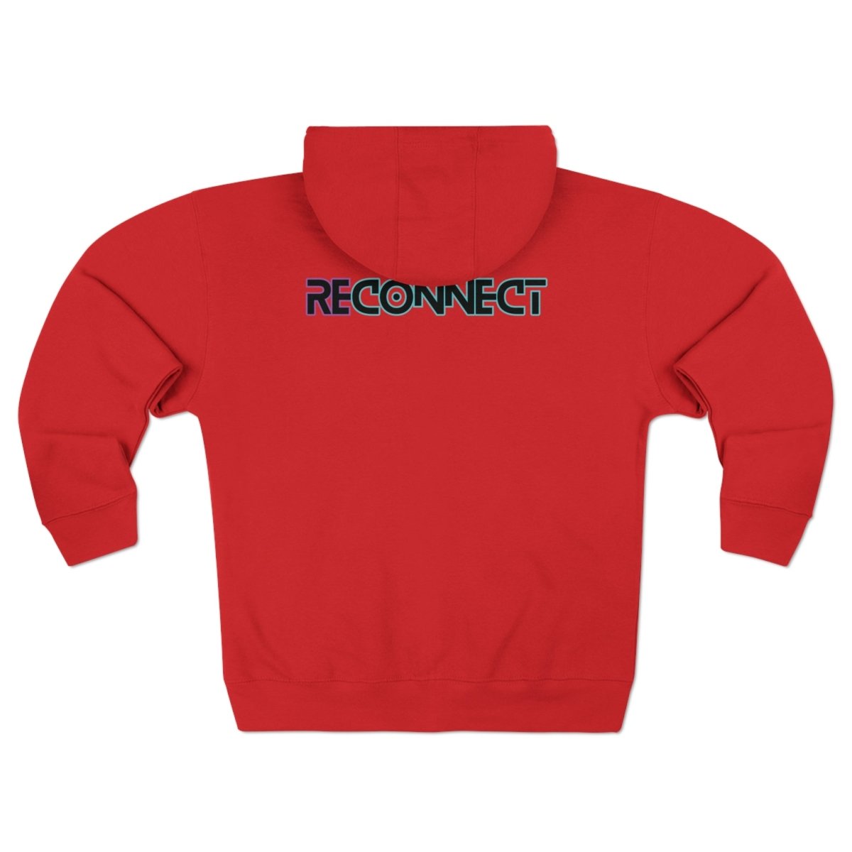 MindLight - Mini Logo Unisex Zip Hoodie - MindLight Apparel - MindLight - Mini Logo Unisex Zip Hoodie - Red - S -