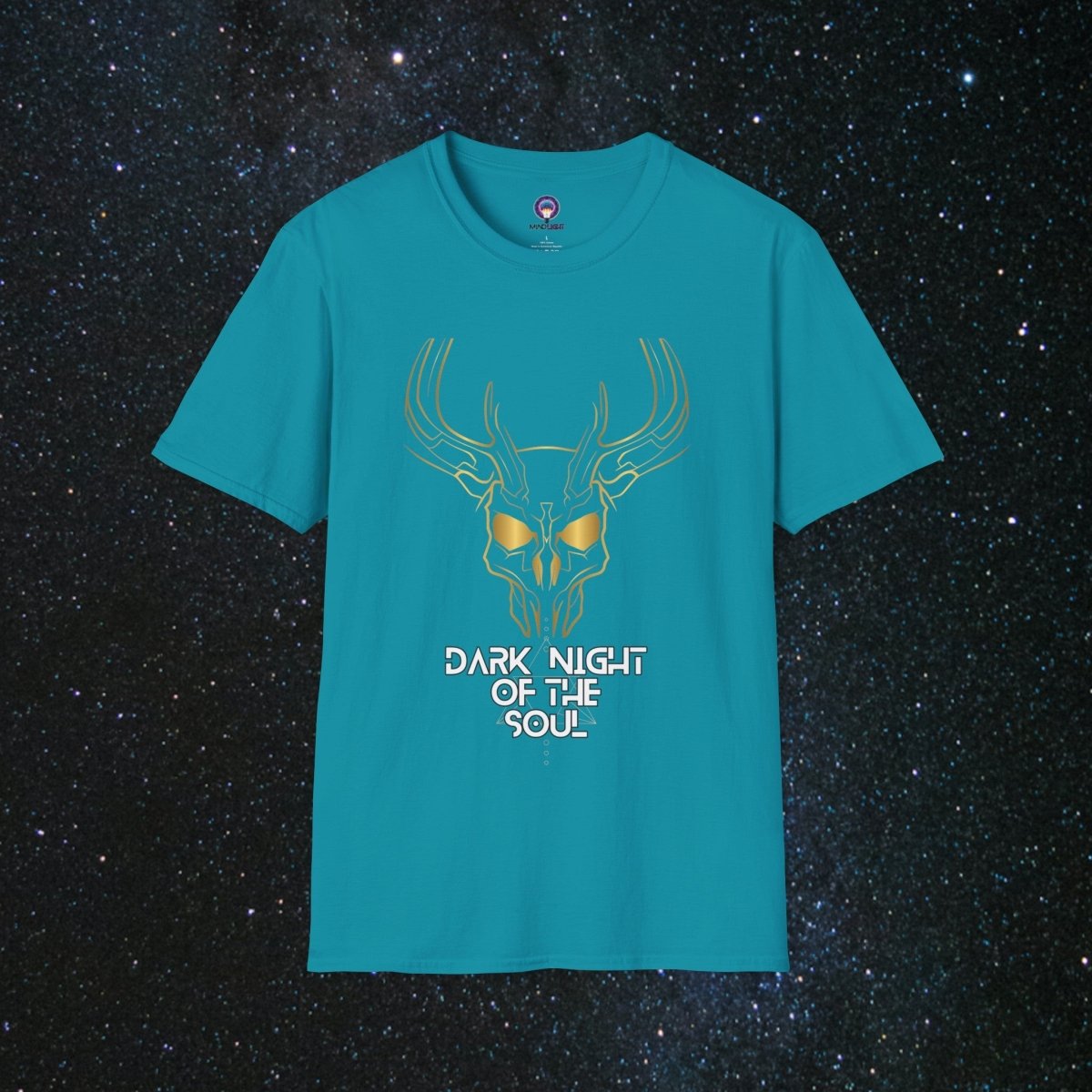 MindLight SoulGleam Unisex Softstyle T-Shirt - MindLight Apparel - MindLight SoulGleam Unisex Softstyle T-Shirt - Tropical Blue - S -