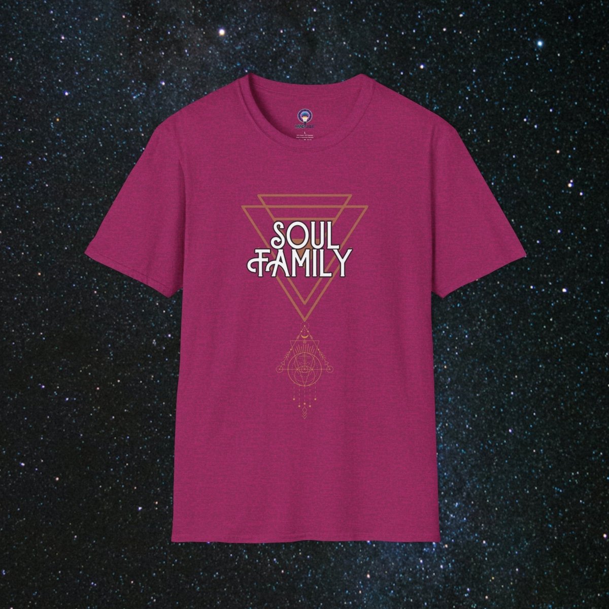 MindLight SoulGlow Unisex Softstyle T-Shirt - MindLight Apparel - MindLight SoulGlow Unisex Softstyle T-Shirt - Antique Heliconia - S -