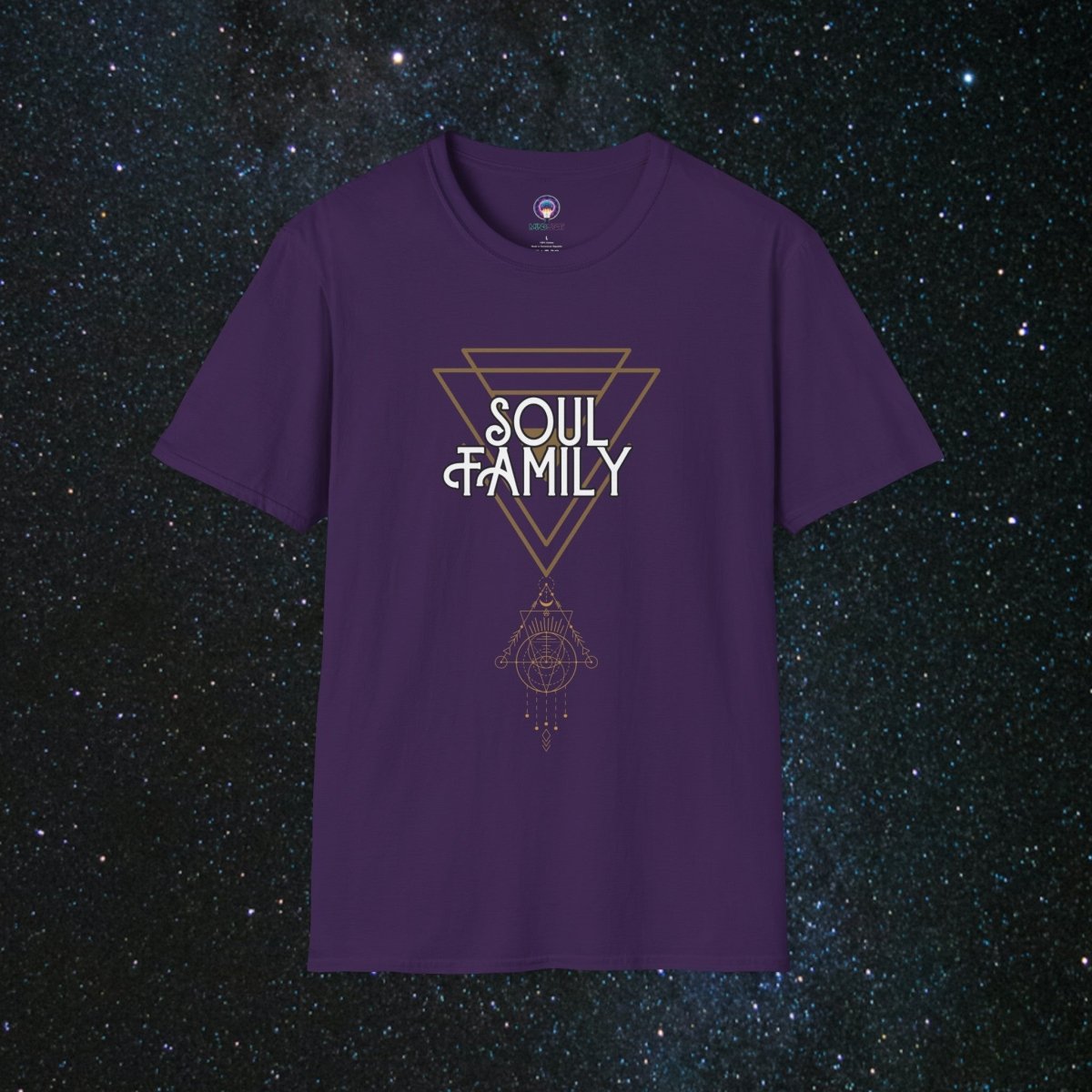 MindLight SoulGlow Unisex Softstyle T-Shirt - MindLight Apparel - MindLight SoulGlow Unisex Softstyle T-Shirt - Purple - S -