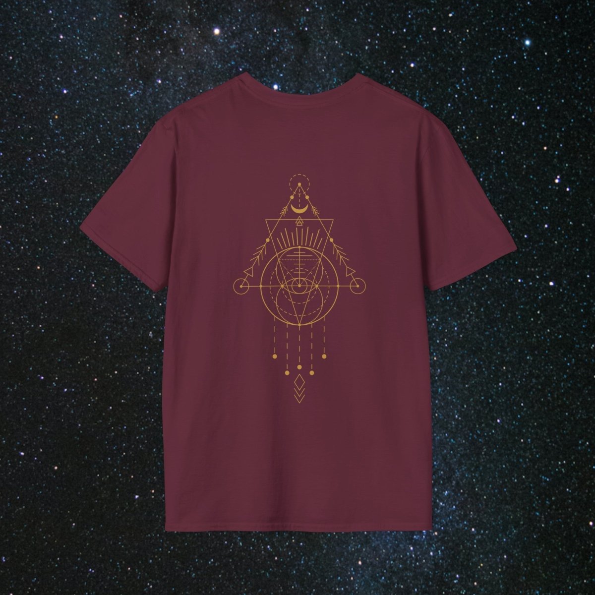 MindLight SoulGlow Unisex Softstyle T-Shirt - MindLight Apparel - MindLight SoulGlow Unisex Softstyle T-Shirt - Maroon - S -