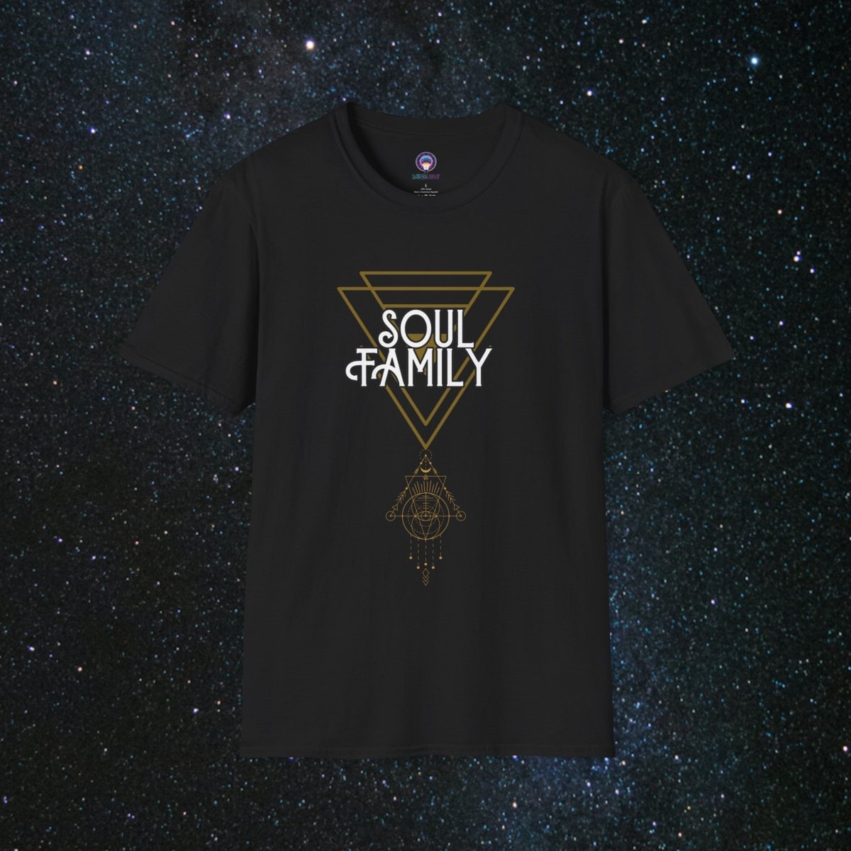 MindLight SoulGlow Unisex Softstyle T-Shirt - MindLight Apparel - MindLight SoulGlow Unisex Softstyle T-Shirt - Black - XS -