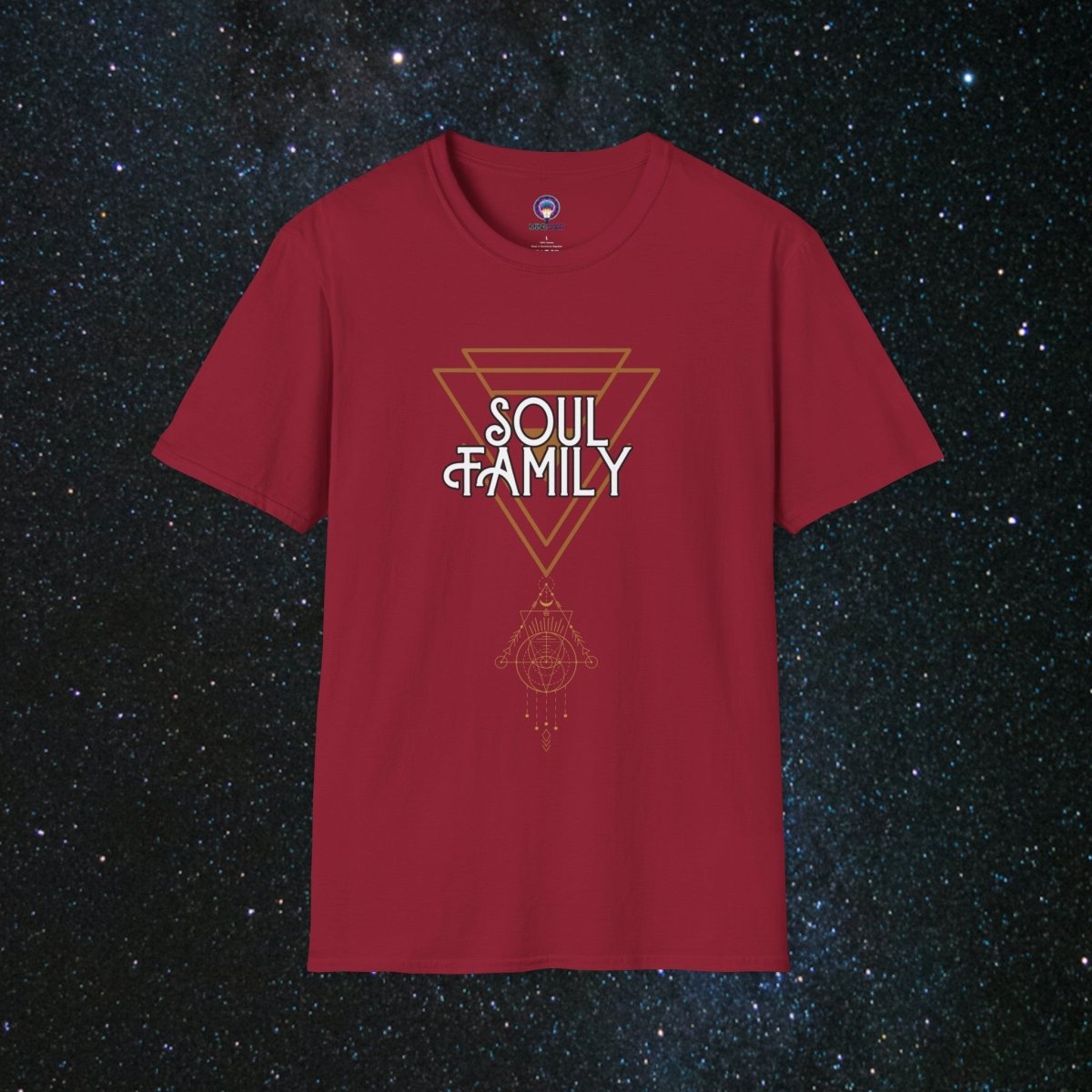 MindLight SoulGlow Unisex Softstyle T-Shirt - MindLight Apparel - MindLight SoulGlow Unisex Softstyle T-Shirt - Cardinal Red - S -