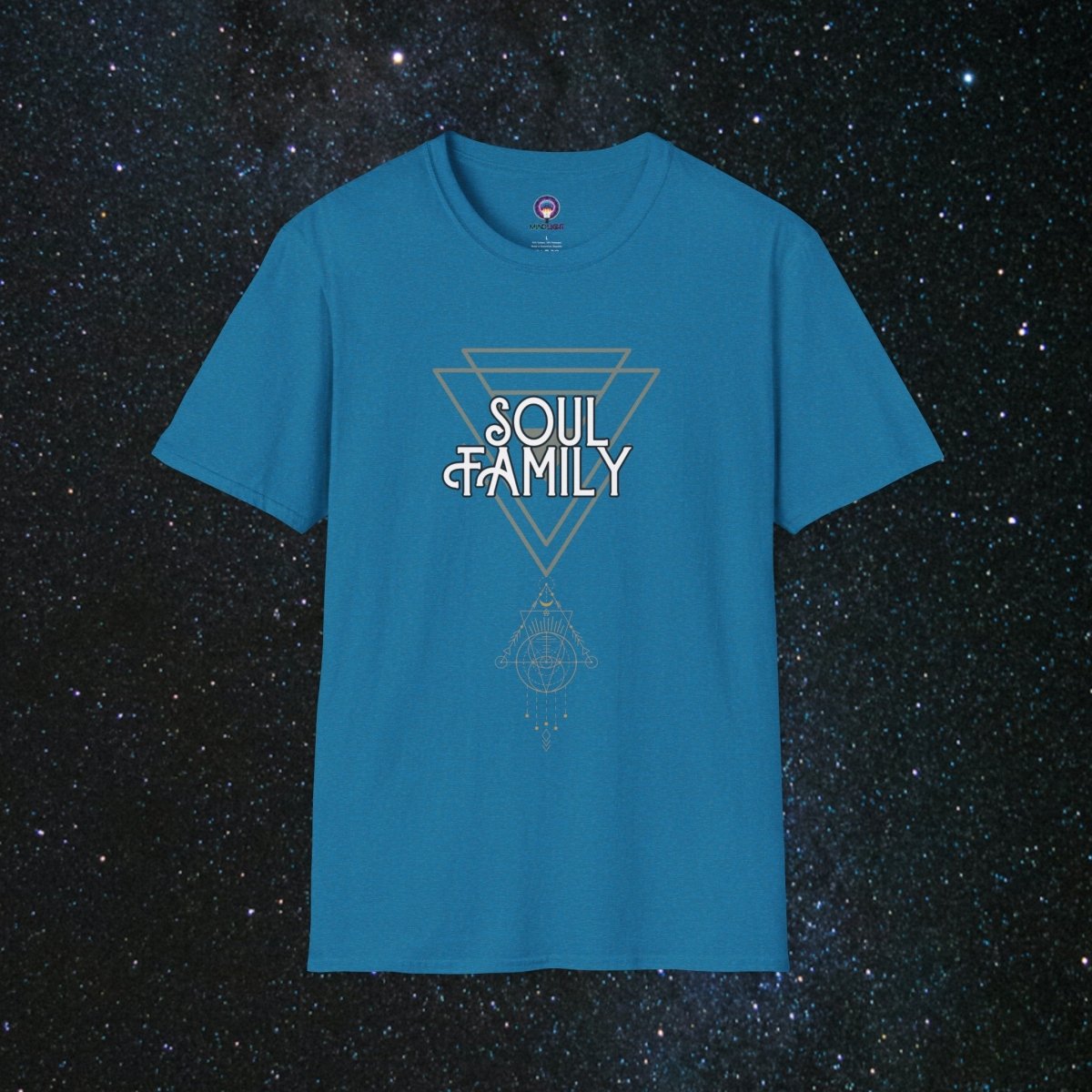 MindLight SoulGlow Unisex Softstyle T-Shirt - MindLight Apparel - MindLight SoulGlow Unisex Softstyle T-Shirt - Antique Sapphire - S -