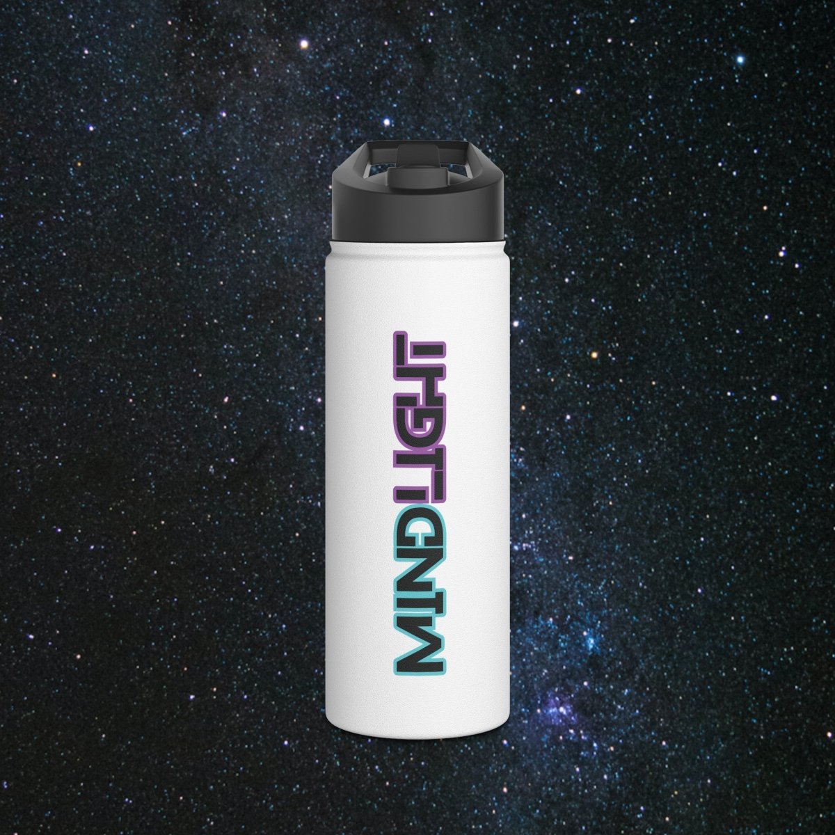 MindLight v2 Stainless Steel Water Bottle - MindLight Apparel - MindLight v2 Stainless Steel Water Bottle - 18oz - White -
