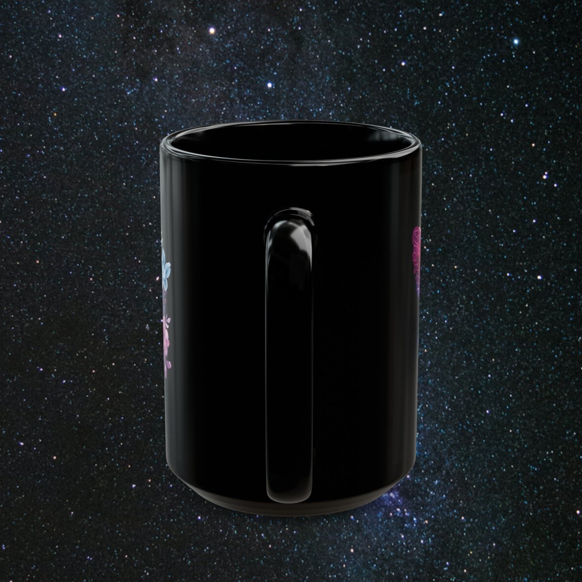 Momma Starseed Black Mug - MindLight Apparel - Momma Starseed Black Mug - 15oz - -
