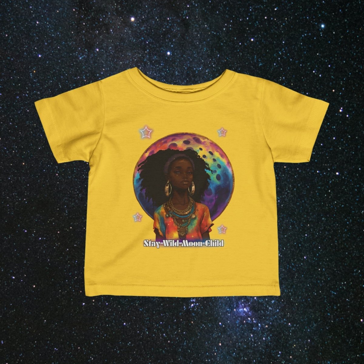 Moonchild Toddler Jersey Tee - MindLight Apparel - Moonchild Toddler Jersey Tee - Butter - 6M -