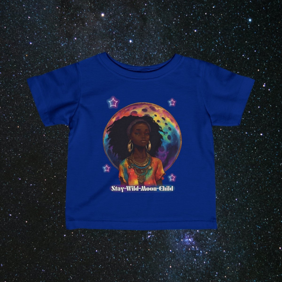 Moonchild Toddler Jersey Tee - MindLight Apparel - Moonchild Toddler Jersey Tee - Royal - 6M -