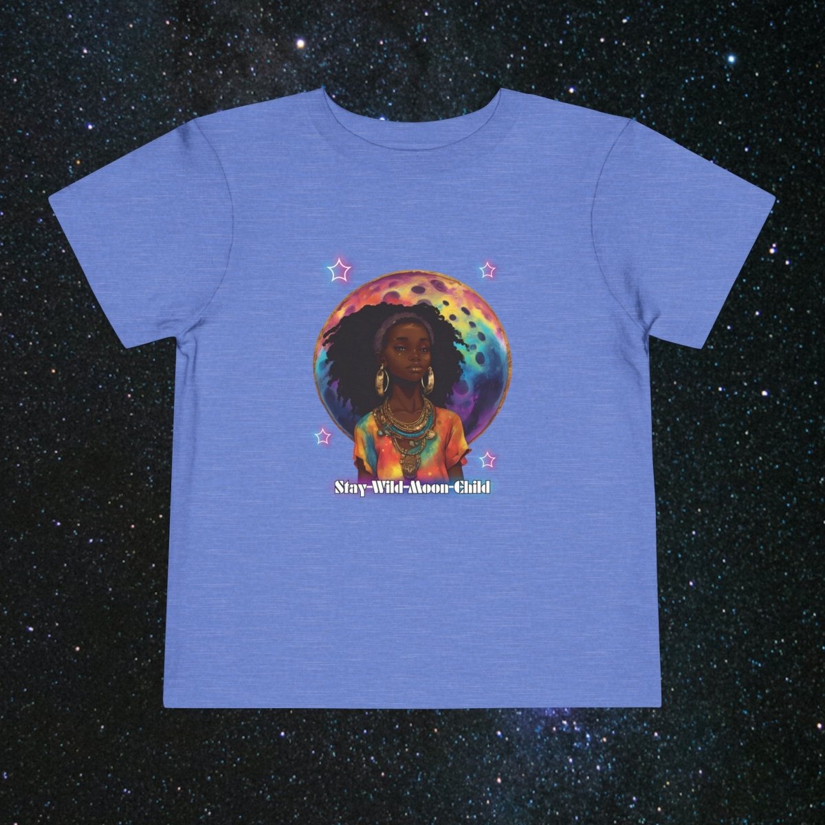 Moonchild Toddler Tee - MindLight Apparel - Moonchild Toddler Tee - Heather Columbia Blue - 2T -