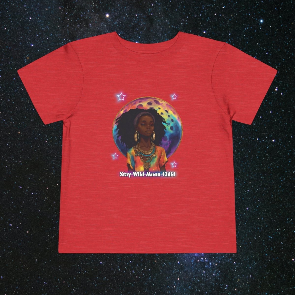 Moonchild Toddler Tee - MindLight Apparel - Moonchild Toddler Tee - Heather Red - 2T -