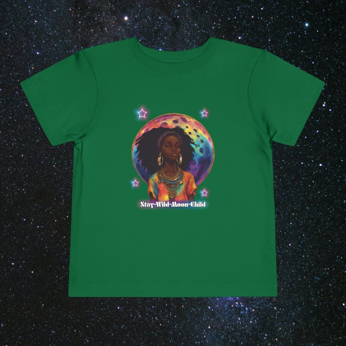 Moonchild Toddler Tee - MindLight Apparel - Moonchild Toddler Tee - Kelly - 2T -