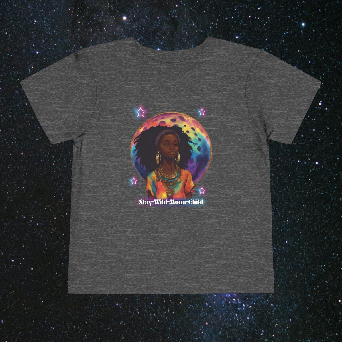 Moonchild Toddler Tee - MindLight Apparel - Moonchild Toddler Tee - Dark Heather Grey - 2T -