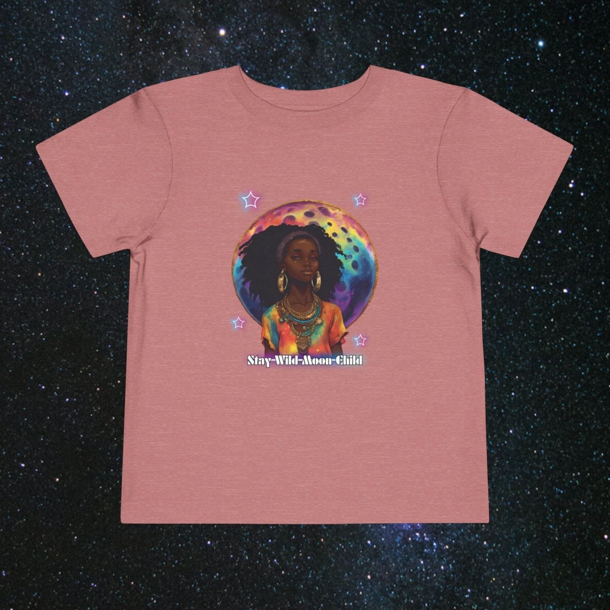 Moonchild Toddler Tee - MindLight Apparel - Moonchild Toddler Tee - Heather Mauve - 2T -