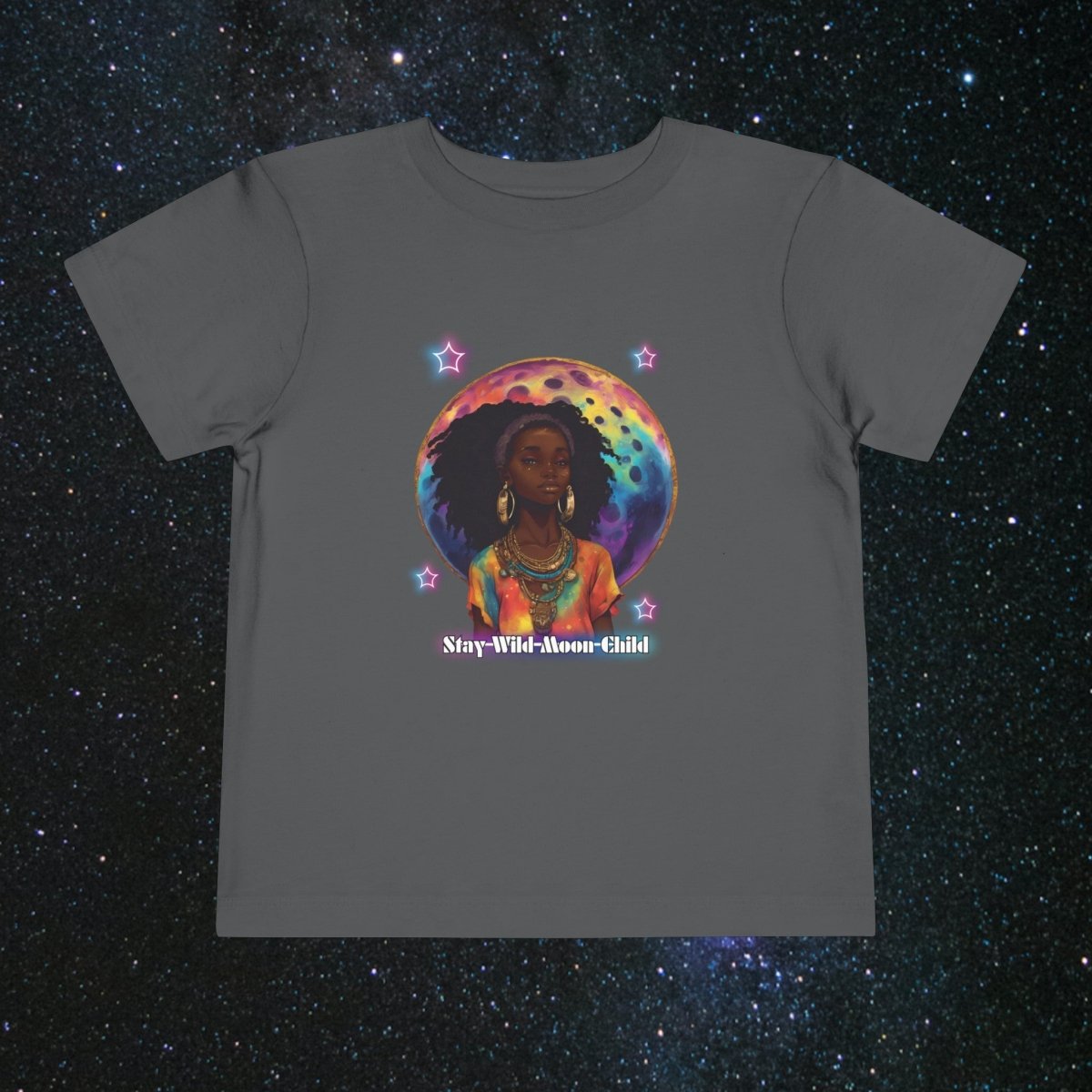 Moonchild Toddler Tee - MindLight Apparel - Moonchild Toddler Tee - Asphalt - 2T -