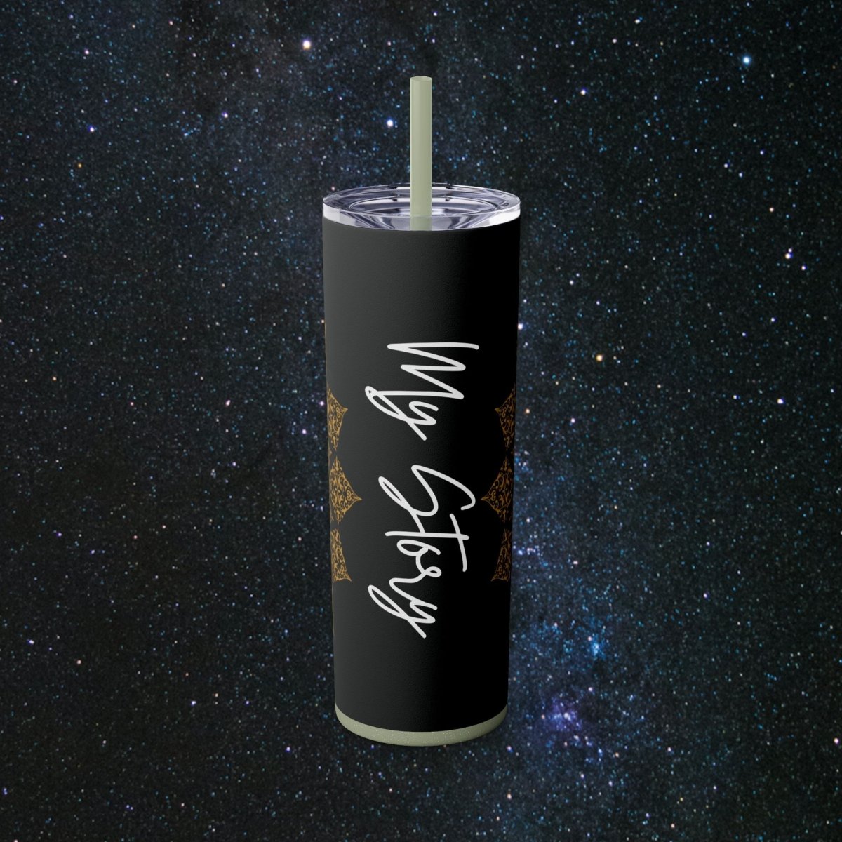 My Narrative Tumbler - MindLight Apparel - My Narrative Tumbler - Glossy - Glitter Seascape -