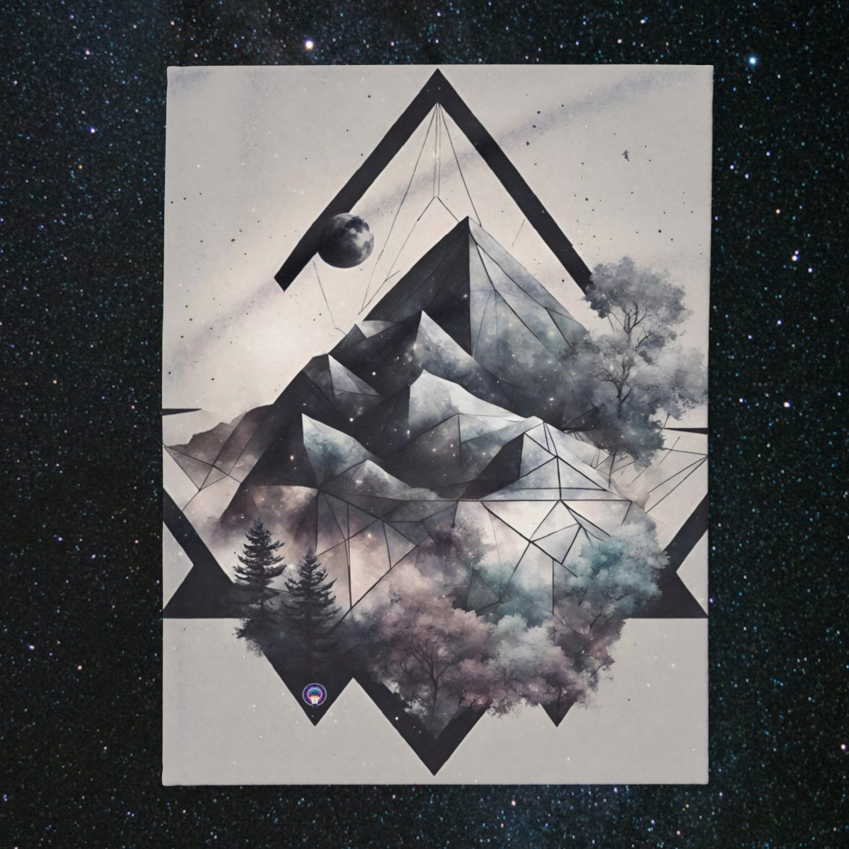 'Mystic Peaks' Fleece Blanket - MindLight Apparel - 'Mystic Peaks' Fleece Blanket - 30'' × 40'' - -