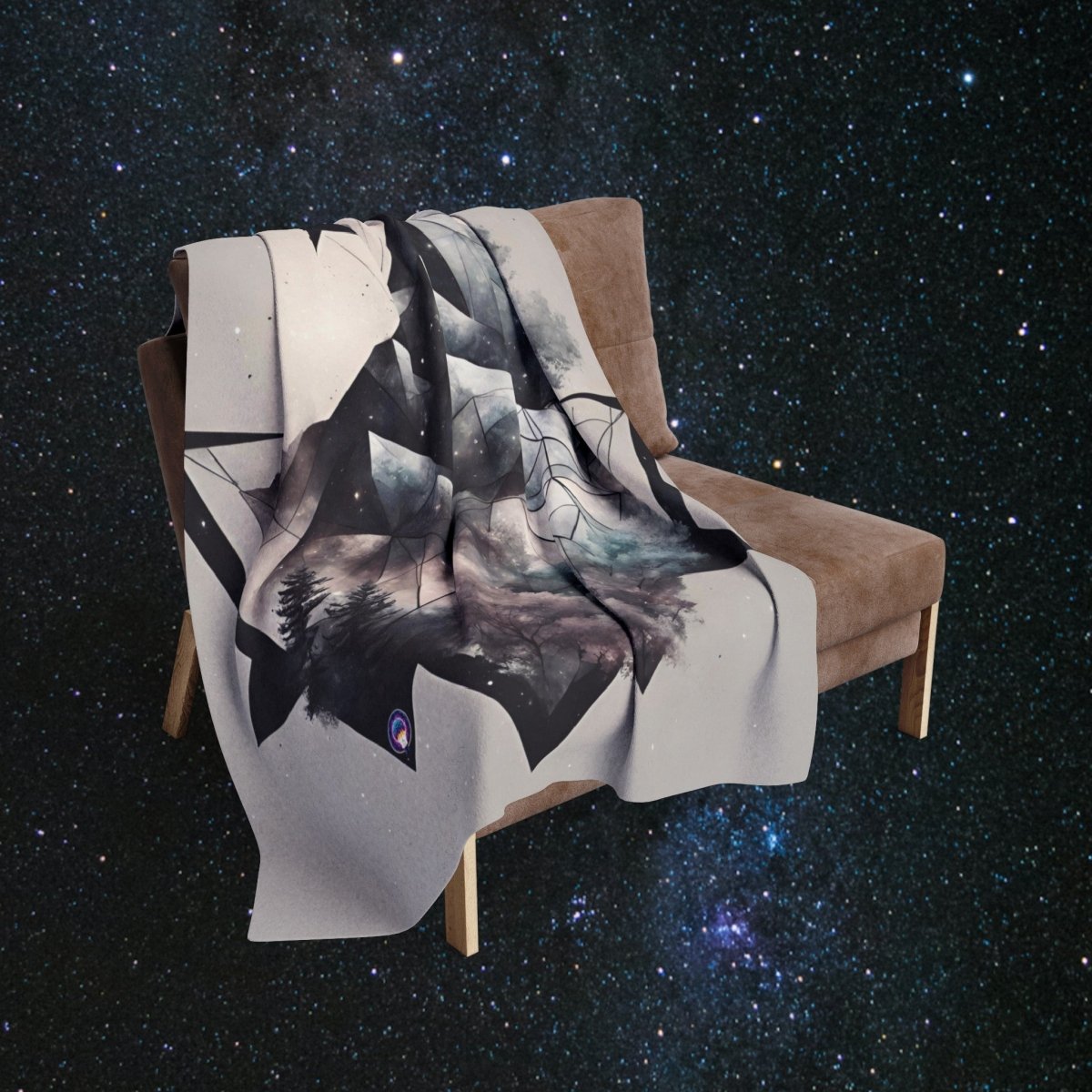 'Mystic Peaks' Fleece Blanket - MindLight Apparel - 'Mystic Peaks' Fleece Blanket - 50" × 60" - -