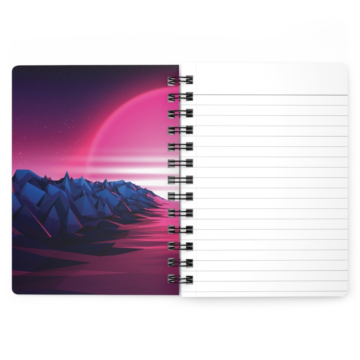 'Neon Dreamer' Spiral Notebook - MindLight Apparel - 'Neon Dreamer' Spiral Notebook - One Size -