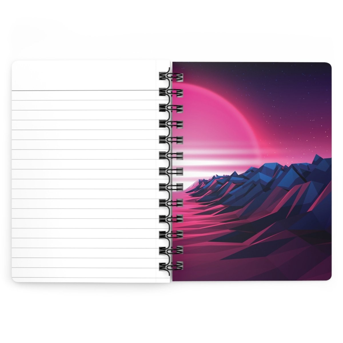 'Neon Dreamer' Spiral Notebook - MindLight Apparel - 'Neon Dreamer' Spiral Notebook - One Size -