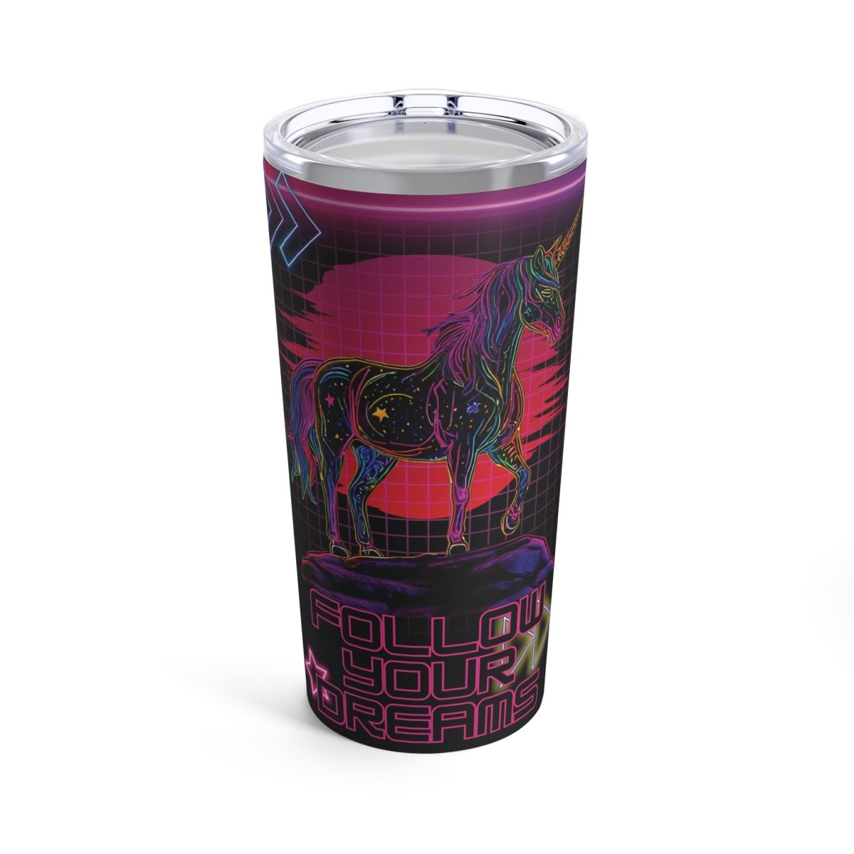 Neon Dreamer Tumbler 20oz - MindLight Apparel - Neon Dreamer Tumbler 20oz - 20oz -