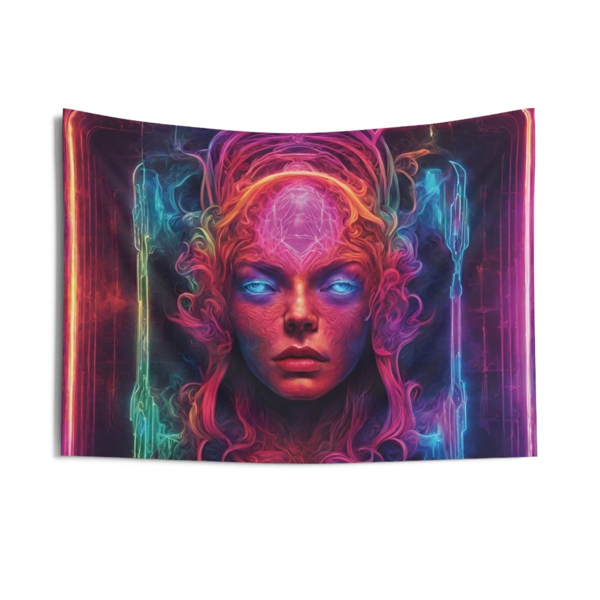 Neon Esoteric Indoor Wall Tapestry - MindLight Apparel - Neon Esoteric Indoor Wall Tapestry - 36" × 26" - -