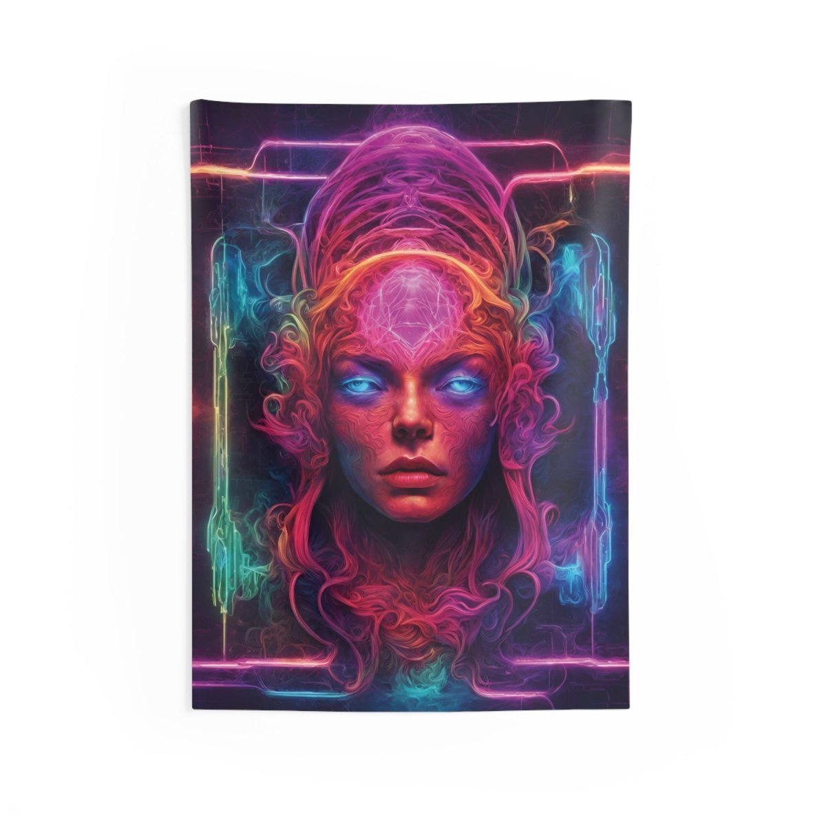 Neon Esoteric Indoor Wall Tapestry - MindLight Apparel - Neon Esoteric Indoor Wall Tapestry - 26" × 36" - -