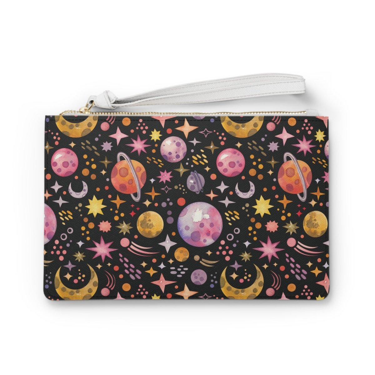 Neon Galaxy Clutch Bag - MindLight Apparel - Neon Galaxy Clutch Bag - One size - -
