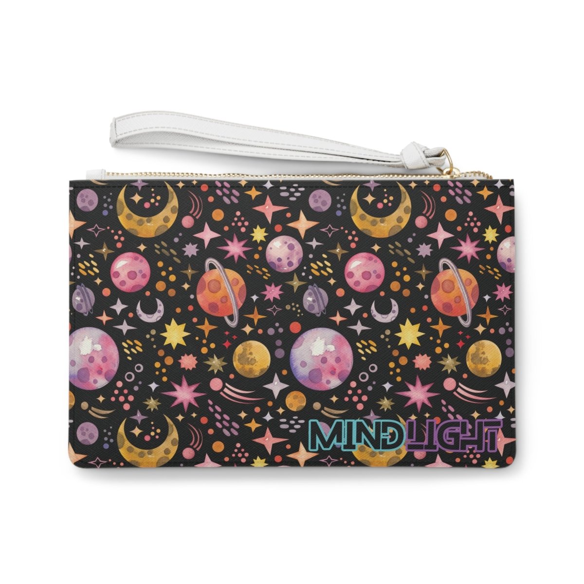 Neon Galaxy Clutch Bag - MindLight Apparel - Neon Galaxy Clutch Bag - One size - -