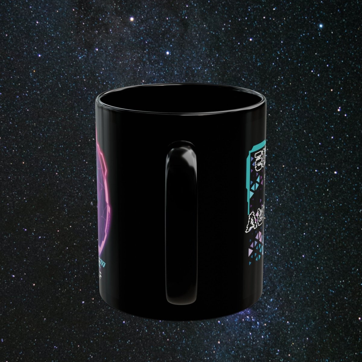 'Neon Goddess' Authentic Self - Black Mug - MindLight Apparel - 'Neon Goddess' Authentic Self - Black Mug - 15oz -