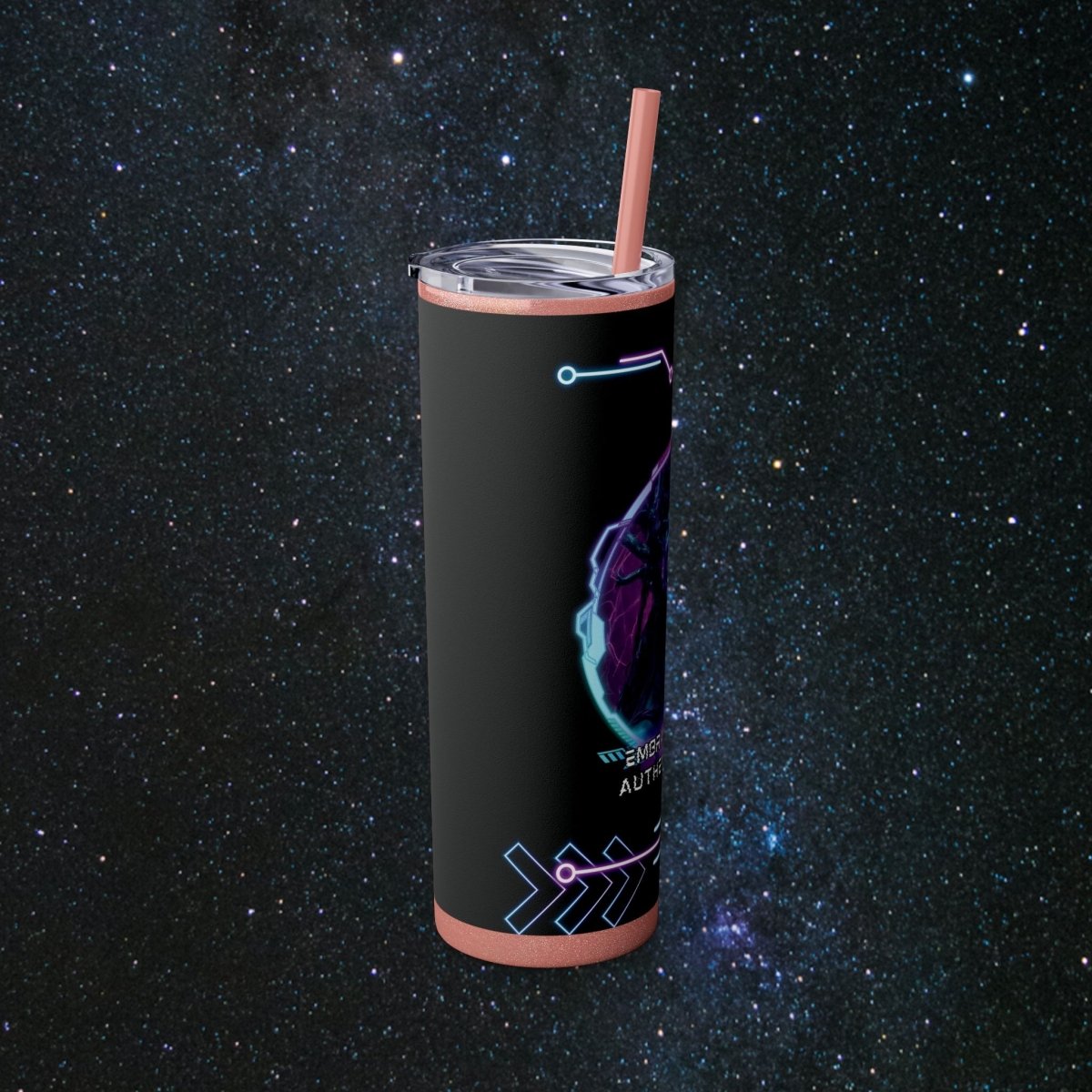 'Neon Goddess' Authentic Self - Tumbler - MindLight Apparel - 'Neon Goddess' Authentic Self - Tumbler - Glossy - White -