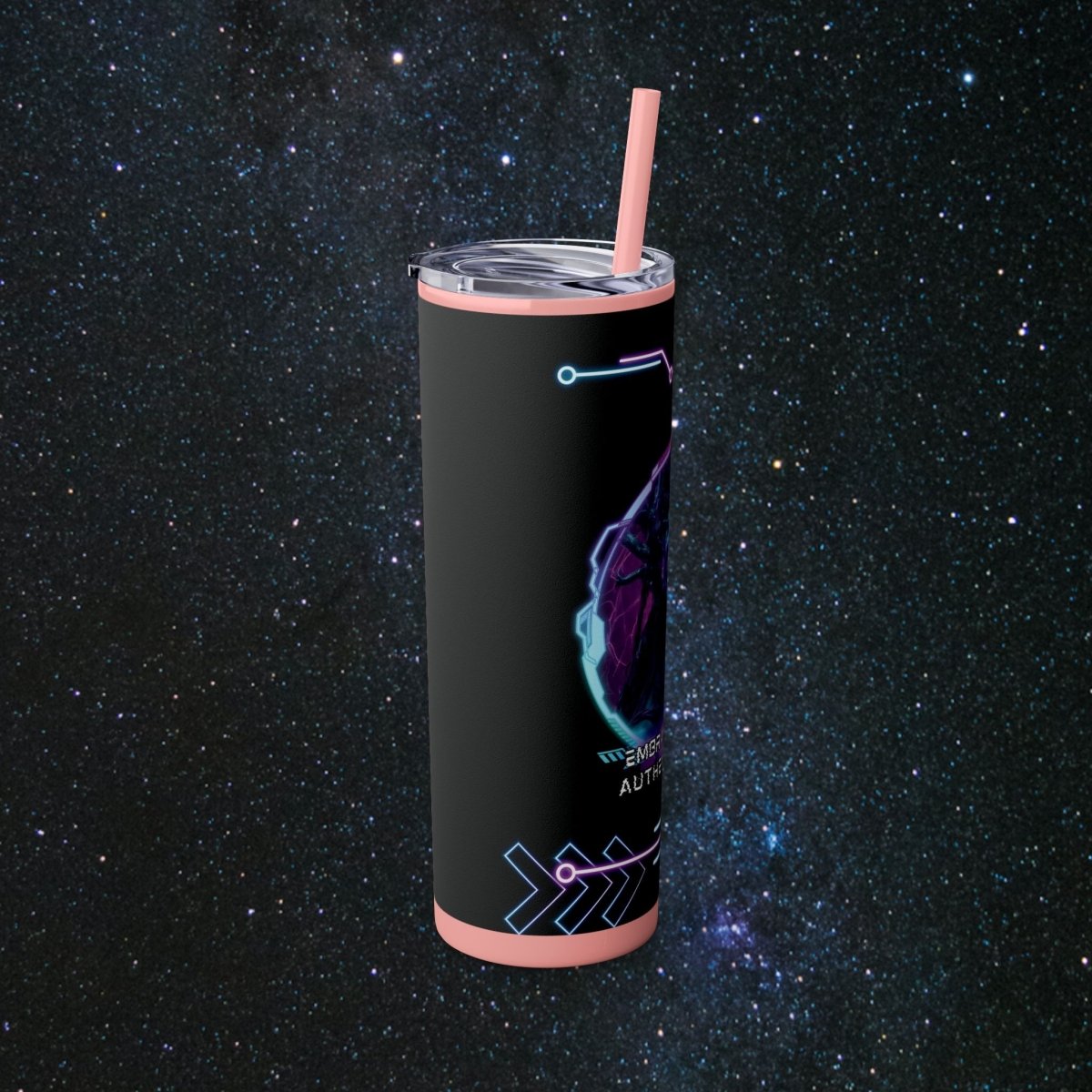 'Neon Goddess' Authentic Self - Tumbler - MindLight Apparel - 'Neon Goddess' Authentic Self - Tumbler - Glossy - White -