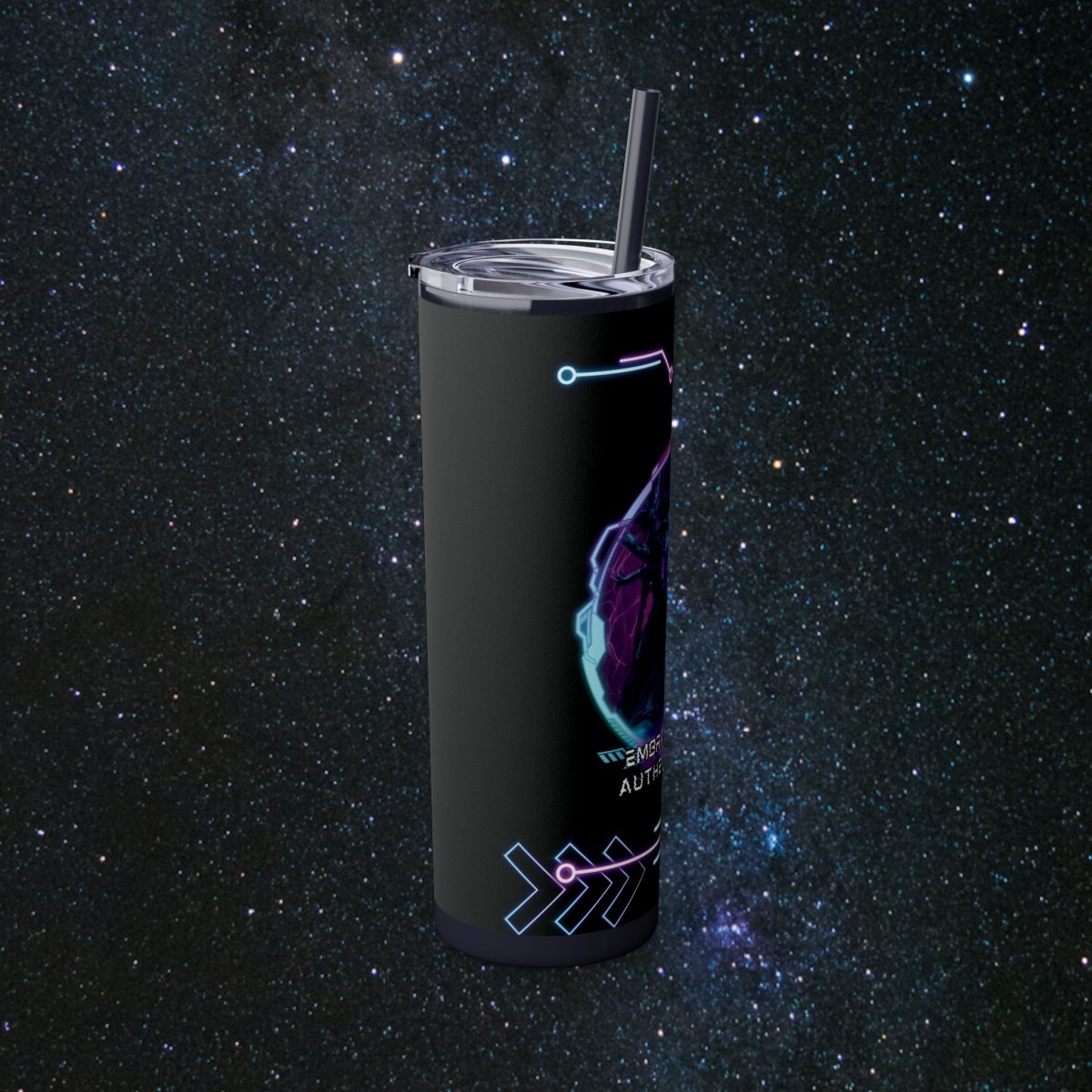 'Neon Goddess' Authentic Self - Tumbler - MindLight Apparel - 'Neon Goddess' Authentic Self - Tumbler - Glossy - White -