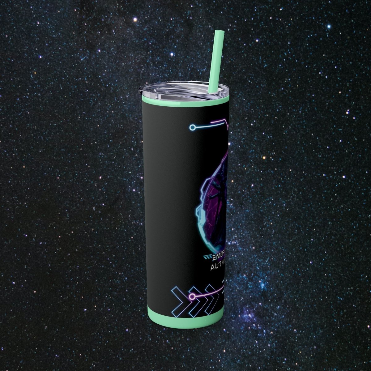 'Neon Goddess' Authentic Self - Tumbler - MindLight Apparel - 'Neon Goddess' Authentic Self - Tumbler - Glossy - White -