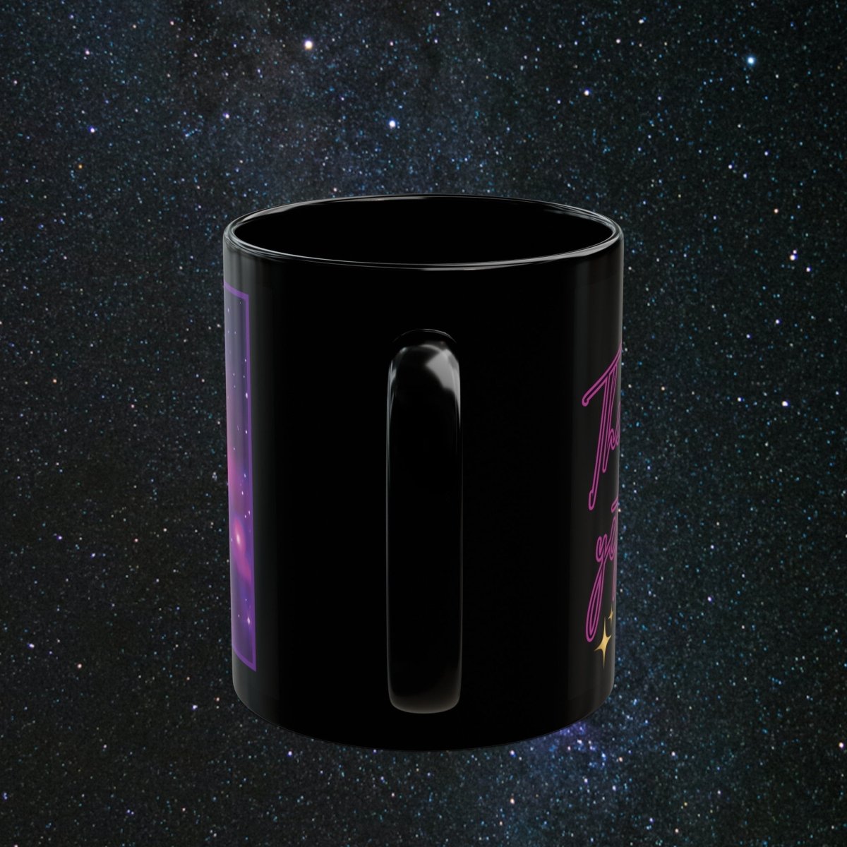 Neon Goddess Black Mug (11oz) - MindLight Apparel - Neon Goddess Black Mug (11oz) - 15oz -