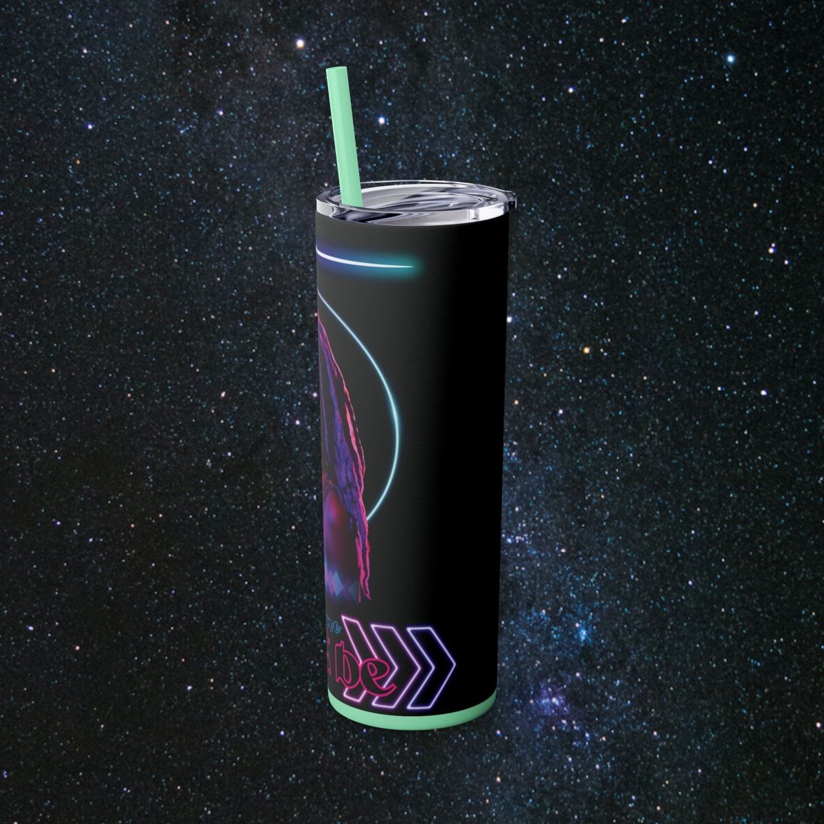 'Neon Goddess' Let It Be - Tumbler - MindLight Apparel - 'Neon Goddess' Let It Be - Tumbler - Glossy - White -