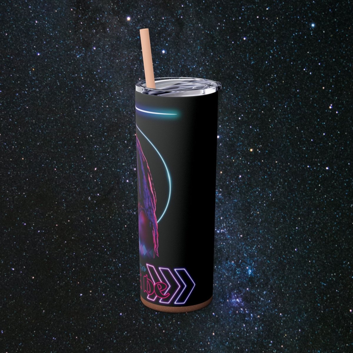 'Neon Goddess' Let It Be - Tumbler - MindLight Apparel - 'Neon Goddess' Let It Be - Tumbler - Glossy - White -