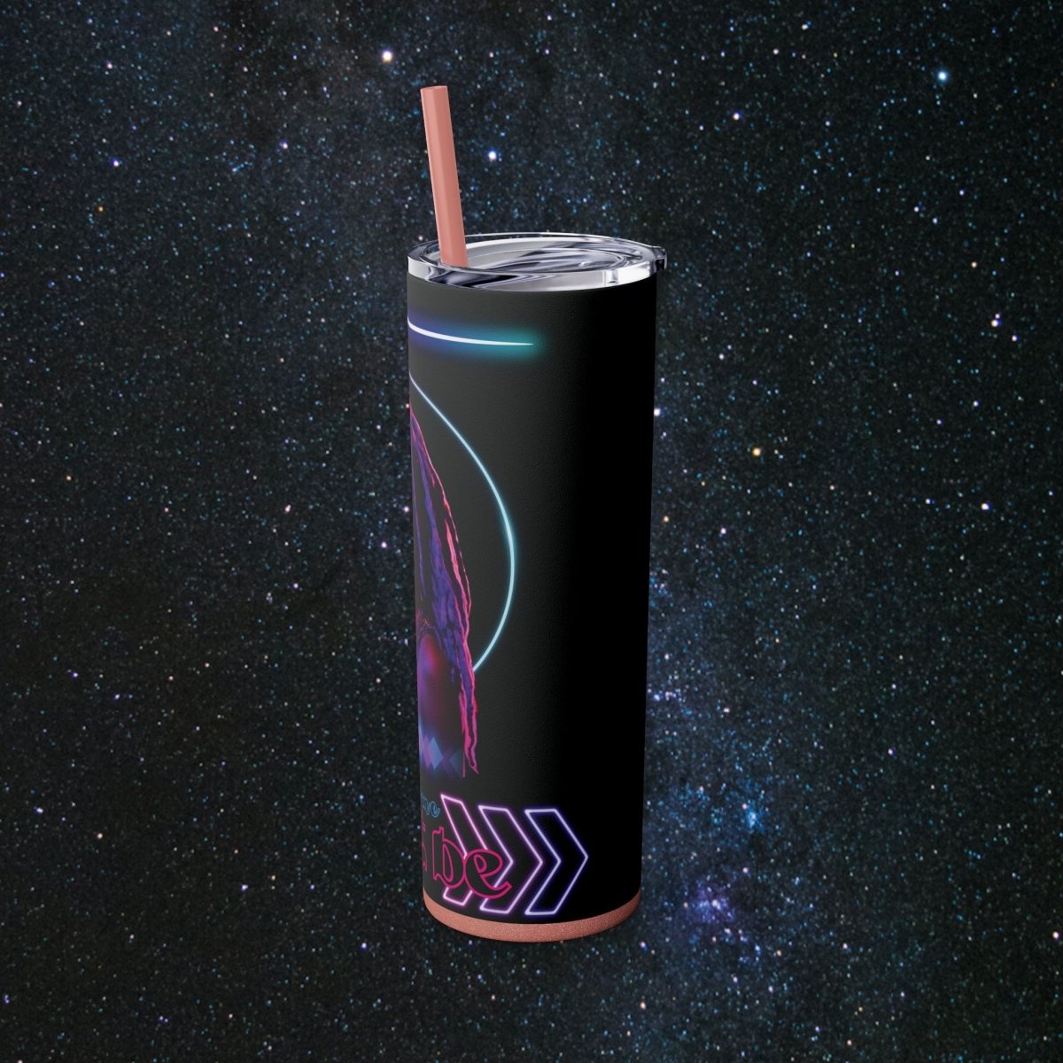 'Neon Goddess' Let It Be - Tumbler - MindLight Apparel - 'Neon Goddess' Let It Be - Tumbler - Glossy - White -