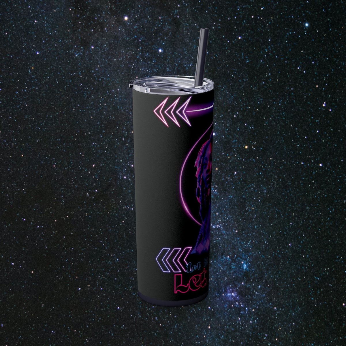 'Neon Goddess' Let It Be - Tumbler - MindLight Apparel - 'Neon Goddess' Let It Be - Tumbler - Glossy - White -