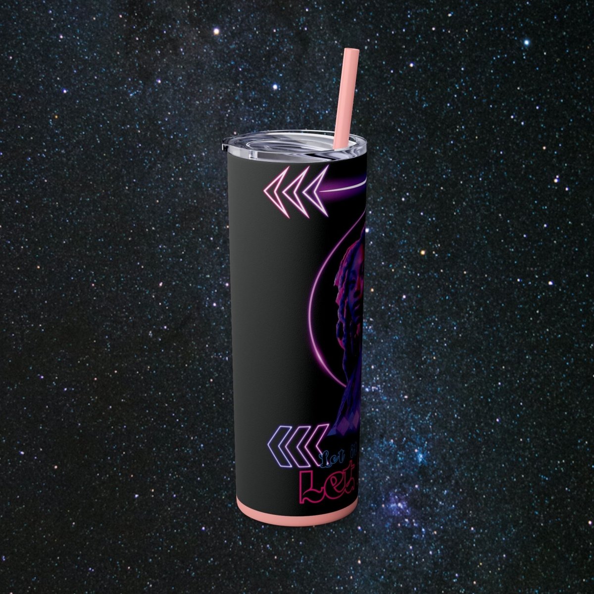 'Neon Goddess' Let It Be - Tumbler - MindLight Apparel - 'Neon Goddess' Let It Be - Tumbler - Glossy - White -