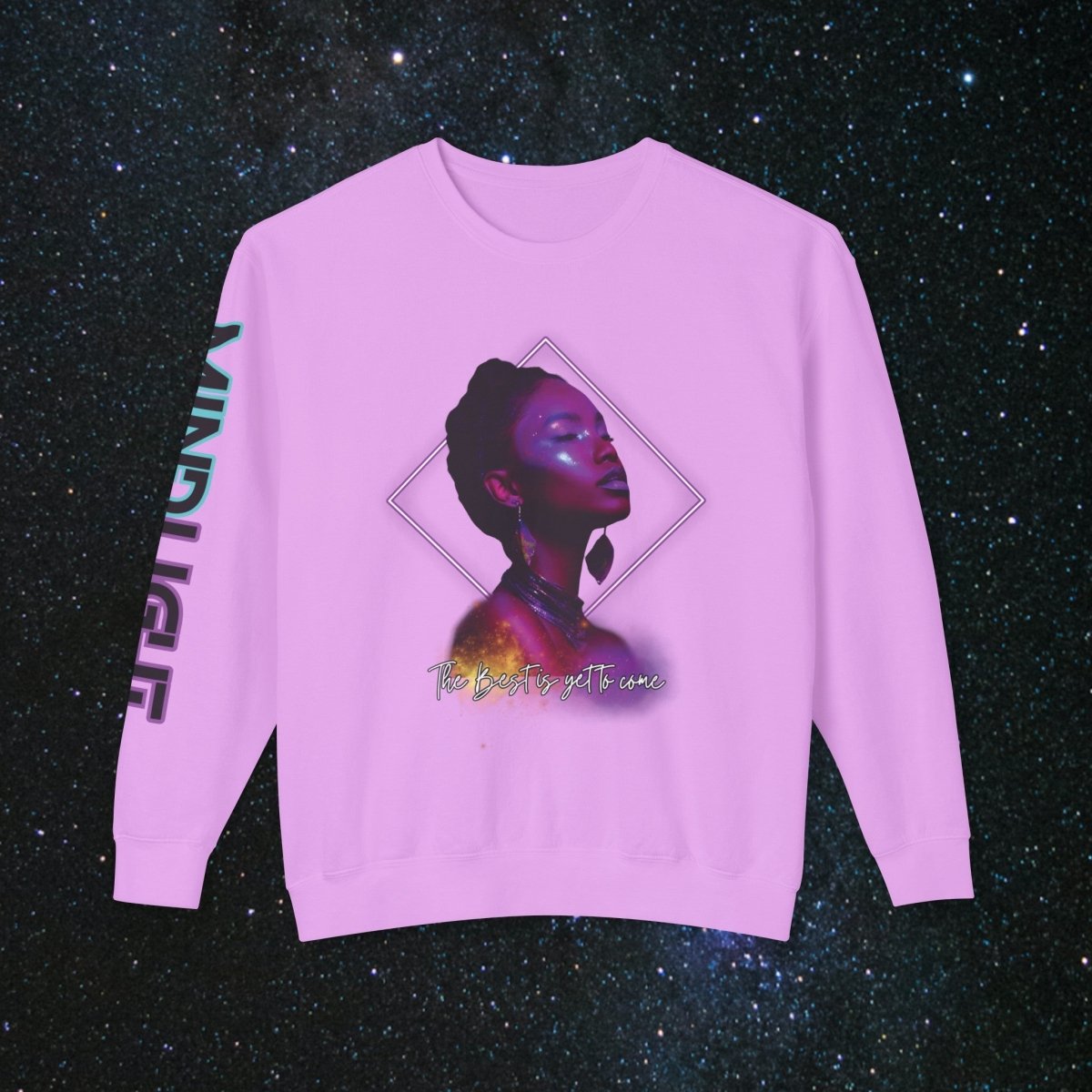 'Neon Goddess' Purple Edition - Long Sleeve Women's Tee - MindLight Apparel - 'Neon Goddess' Purple Edition - Long Sleeve Women's Tee - Neon Violet - S -