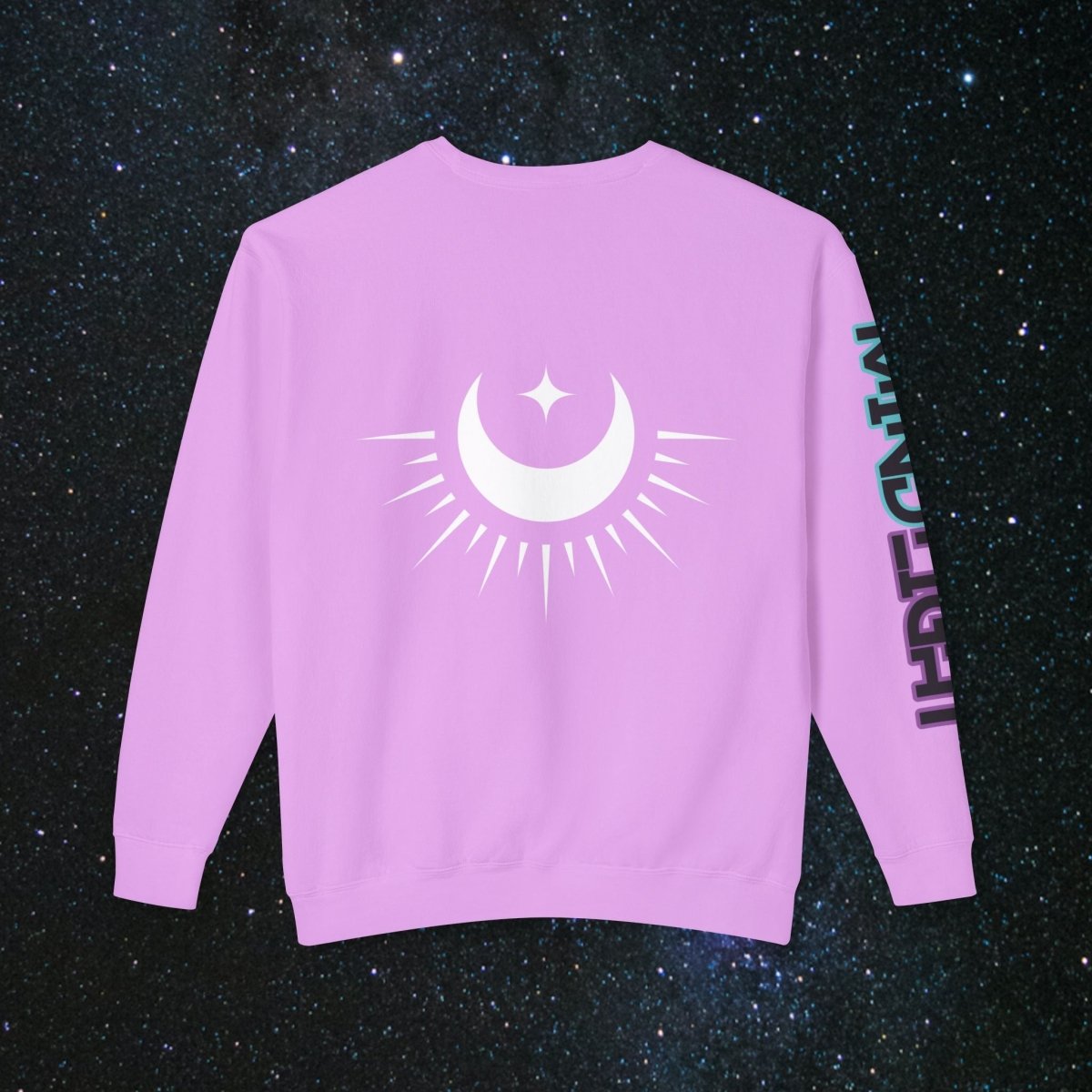 'Neon Goddess' Reclamation - Long - sleeved Women's Tee - MindLight Apparel - 'Neon Goddess' Reclamation - Long - sleeved Women's Tee - Neon Violet - S -