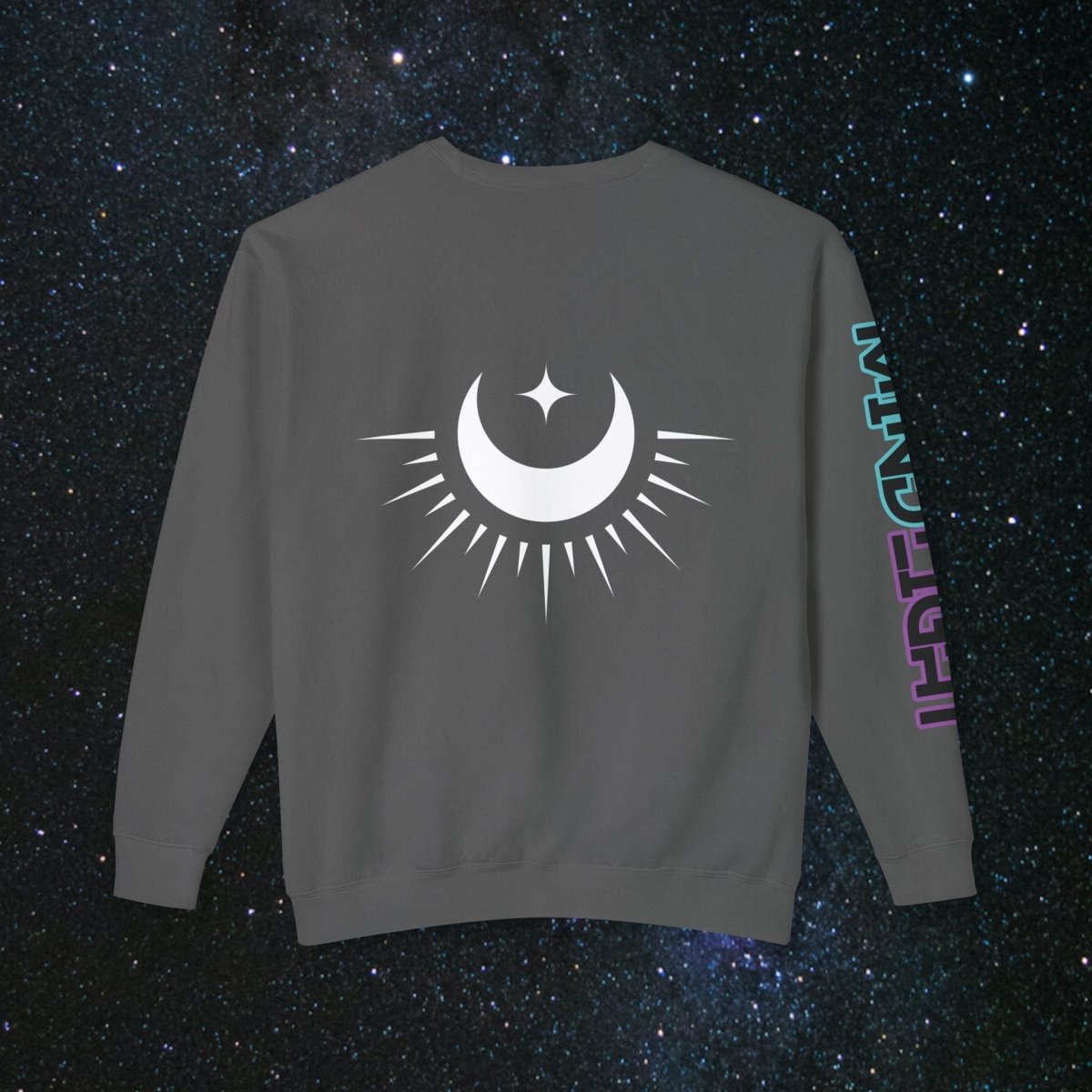 'Neon Goddess' Reclamation - Long - sleeved Women's Tee - MindLight Apparel - 'Neon Goddess' Reclamation - Long - sleeved Women's Tee - Neon Violet - S -