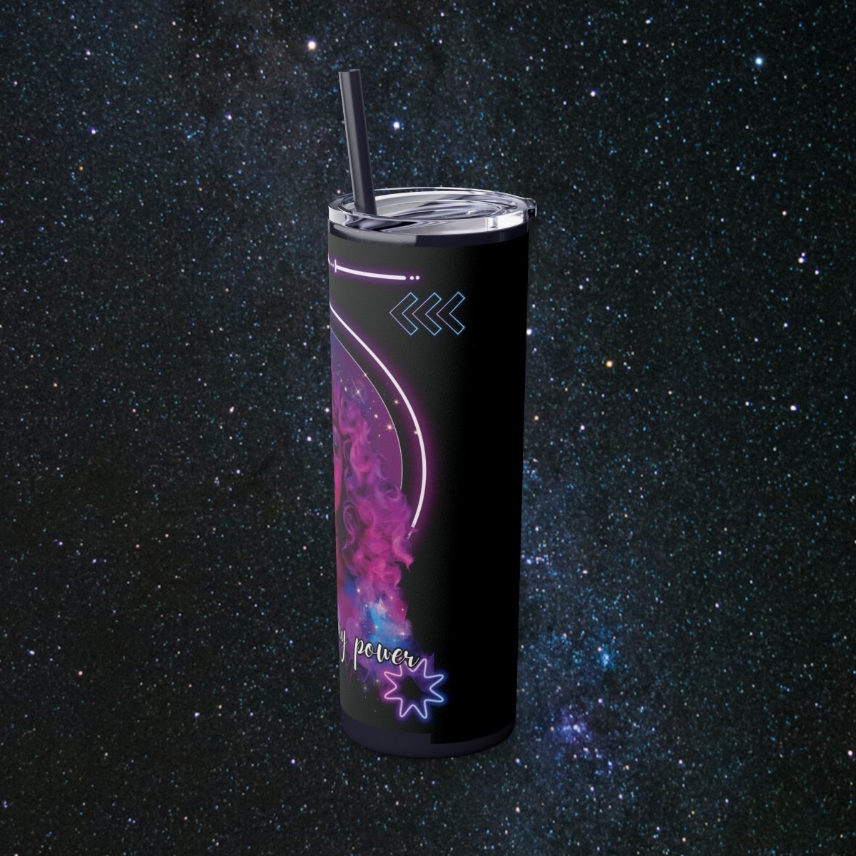 'Neon Goddess' Reclamation - Tumbler - MindLight Apparel - 'Neon Goddess' Reclamation - Tumbler - Glossy - White -