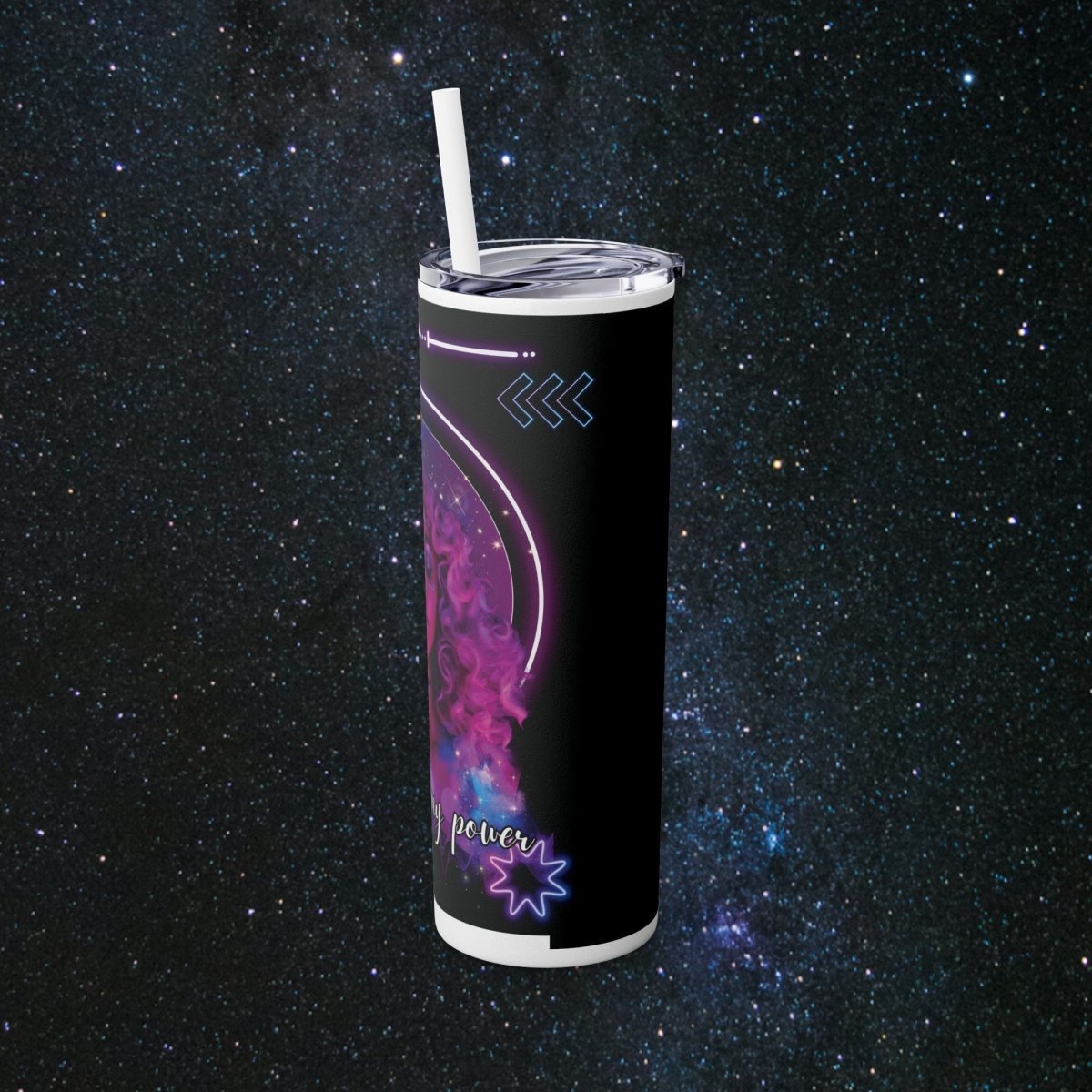 'Neon Goddess' Reclamation - Tumbler - MindLight Apparel - 'Neon Goddess' Reclamation - Tumbler - Glossy - White -